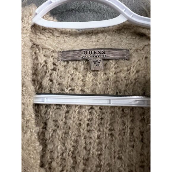 GUESS Los Angeles‎ Faux Fur Vest Women's Tan Sz XS Pre-Owned - Picture 2 of 7